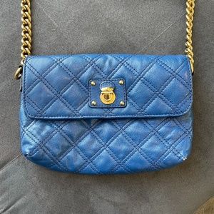 Marc Jacobs Quilted Shoulder Bag in Blue - Pre-owned